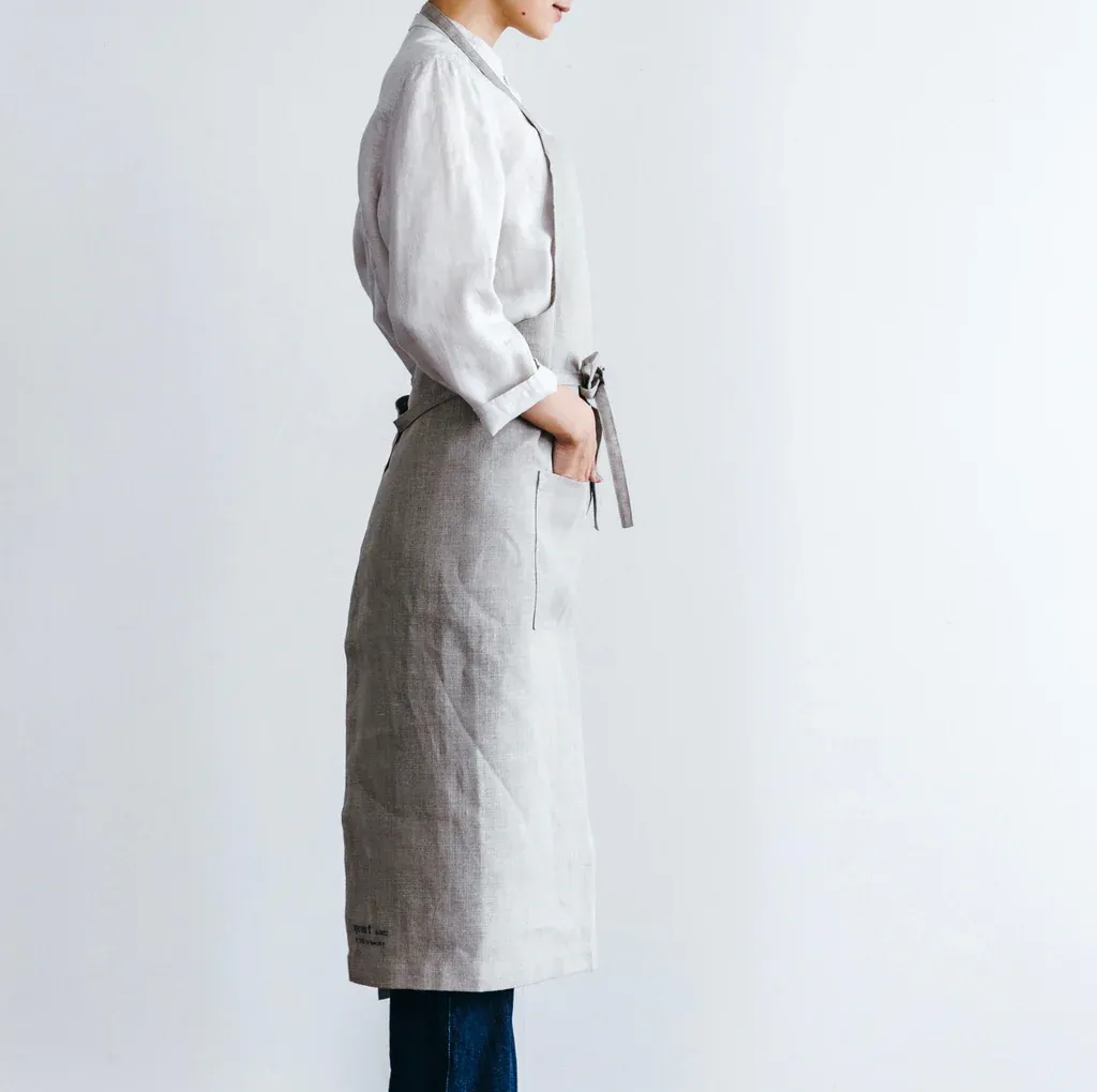 100% Linen Full Length Apron