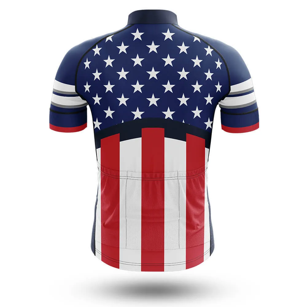 American Men's Short Sleeve Cycling Jersey