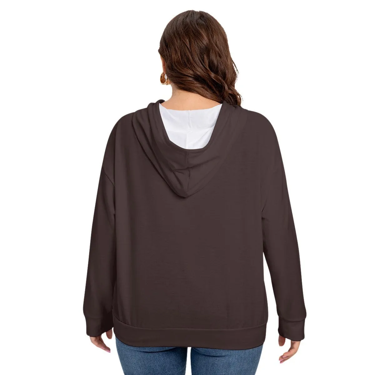 Arbol Arch Women's Long Sleeve Sweatshirt With Hood(Plus Size)