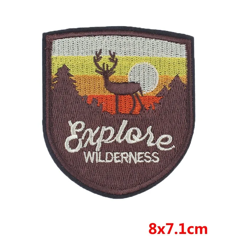 Ashore Shop Outdoor Embroidered Patches Mountain Hiking Camping