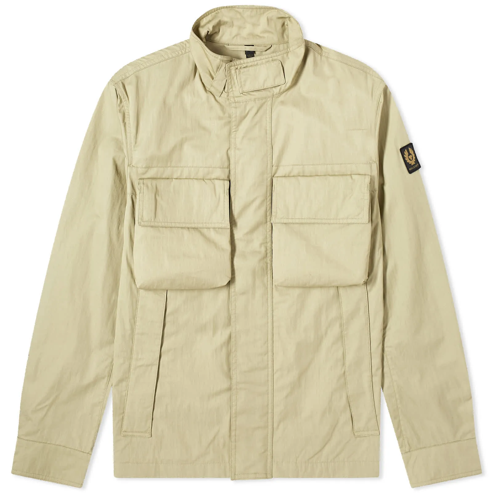 Belstaff Rangeway 4 Pocket Gabardine Overshirt, Echo Green