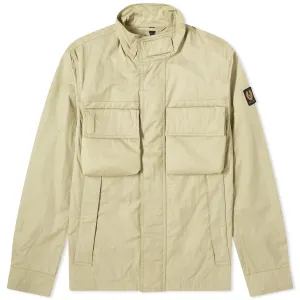 Belstaff Rangeway 4 Pocket Gabardine Overshirt, Echo Green