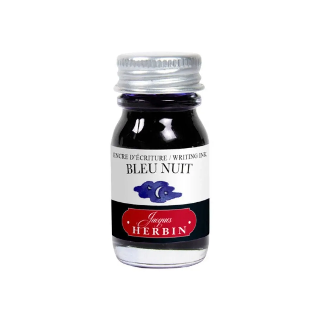 Bleu Nuit Herbin Fountain Pen Ink Bottle 10ml