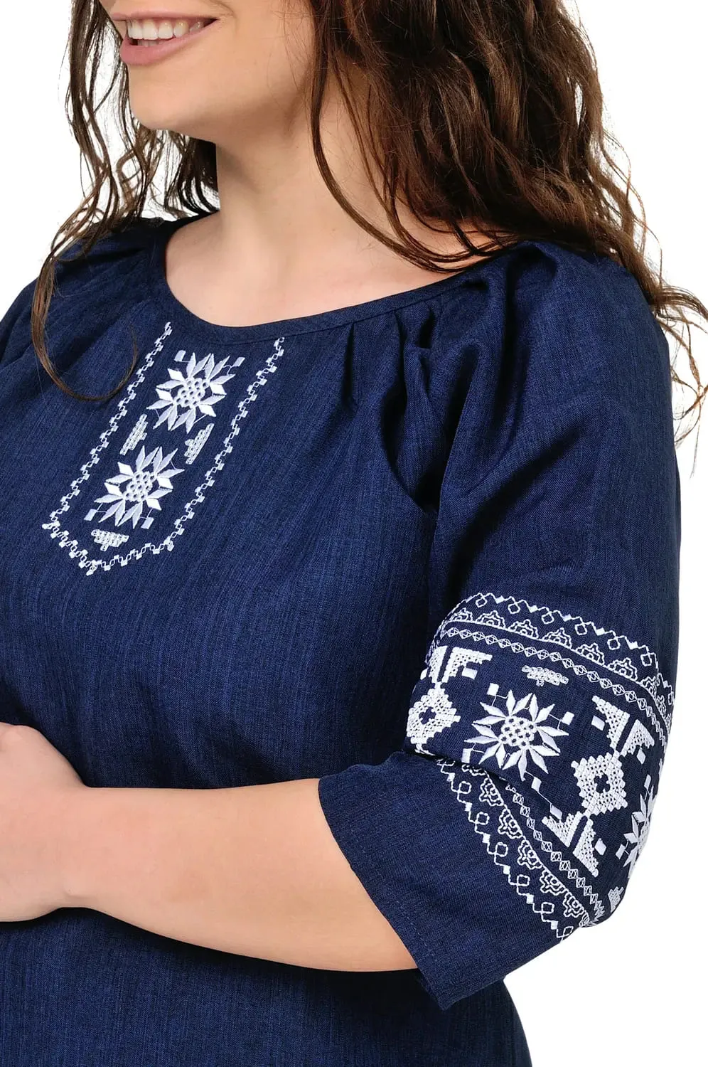 Blouse in Ukrainian style with embroidery