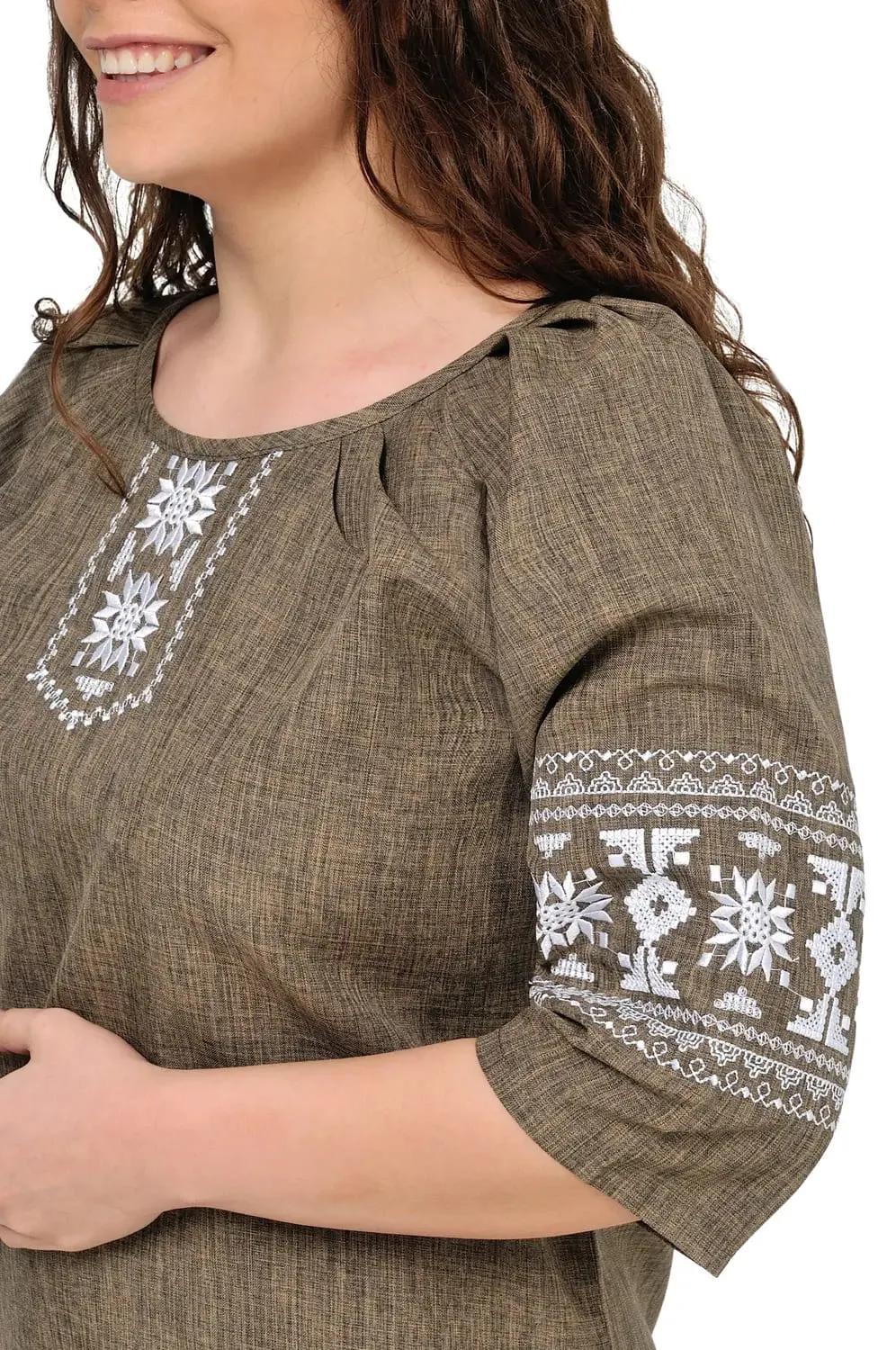 Blouse in Ukrainian style with embroidery