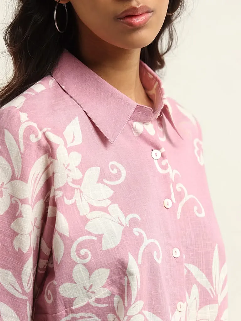 Bombay Paisley Lilac Printed Cotton Shirt