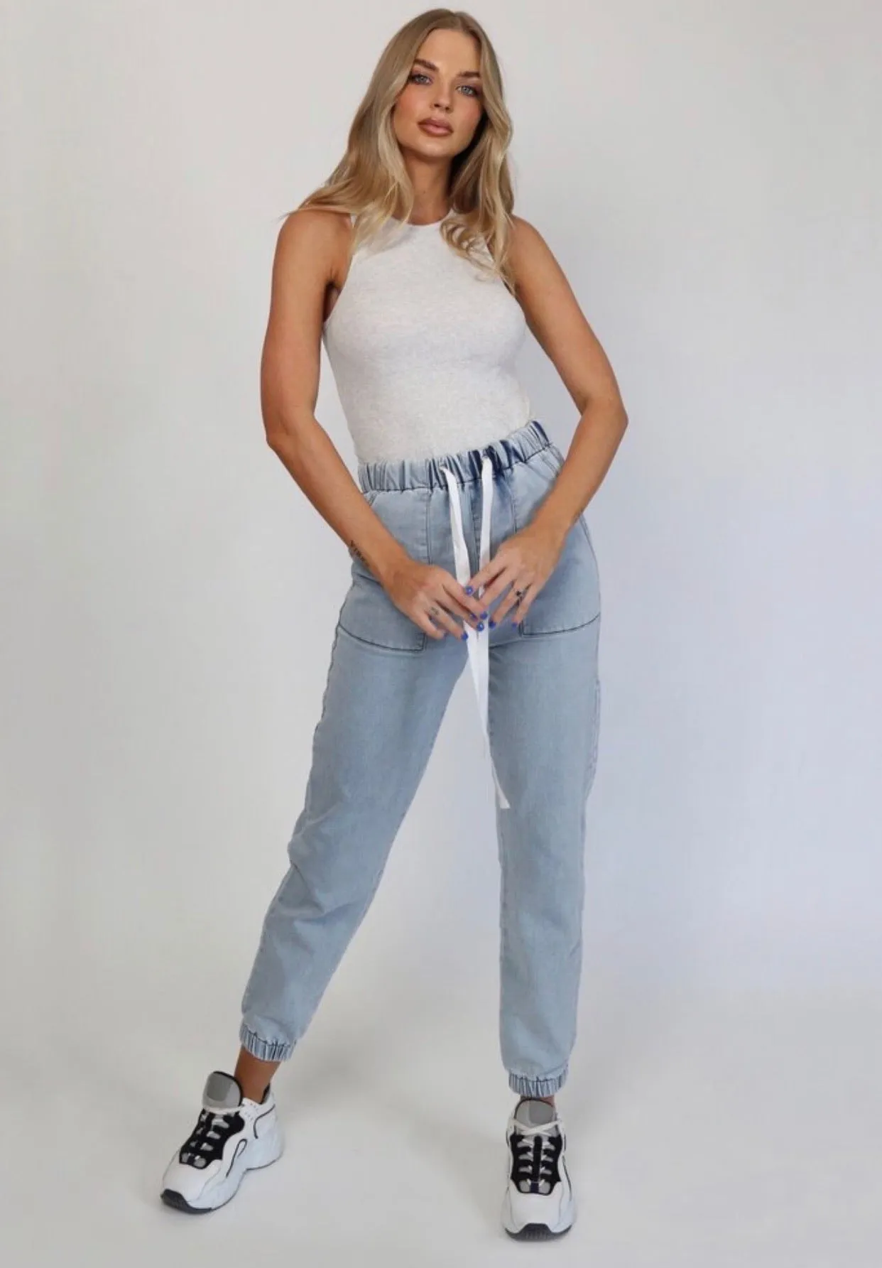 Cara denim joggers