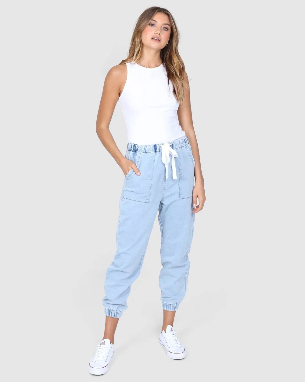 Cara denim joggers