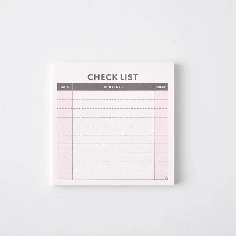 Check List Sticky Notes