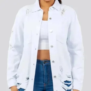 Classic stylish women's denim shirt