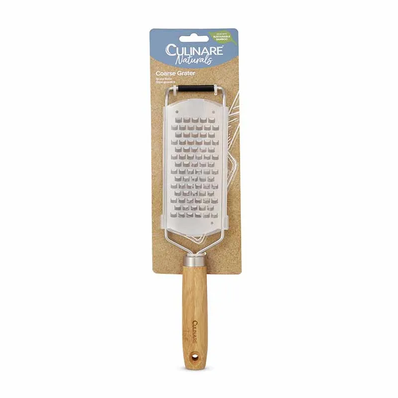 Culinare Naturals Bamboo Handle Coarse Grater