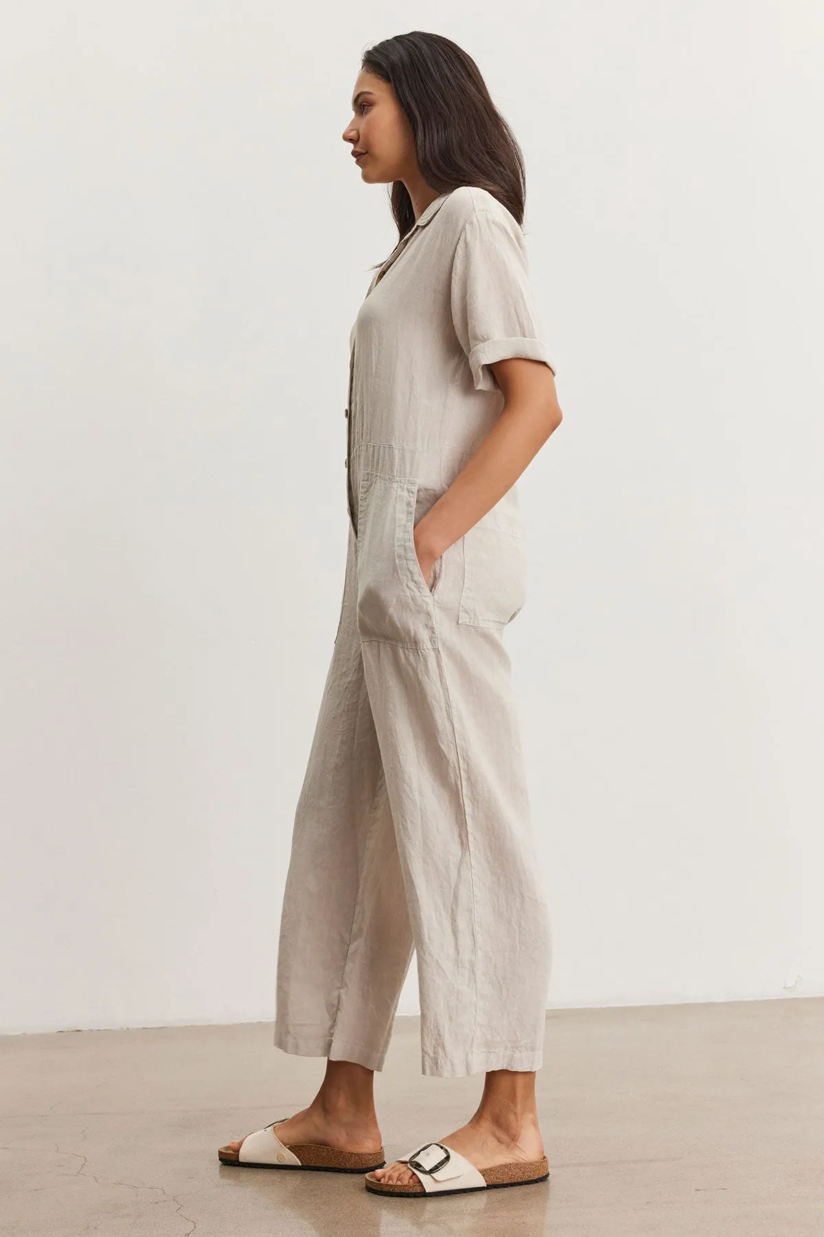 DELILAH LINEN JUMPSUIT