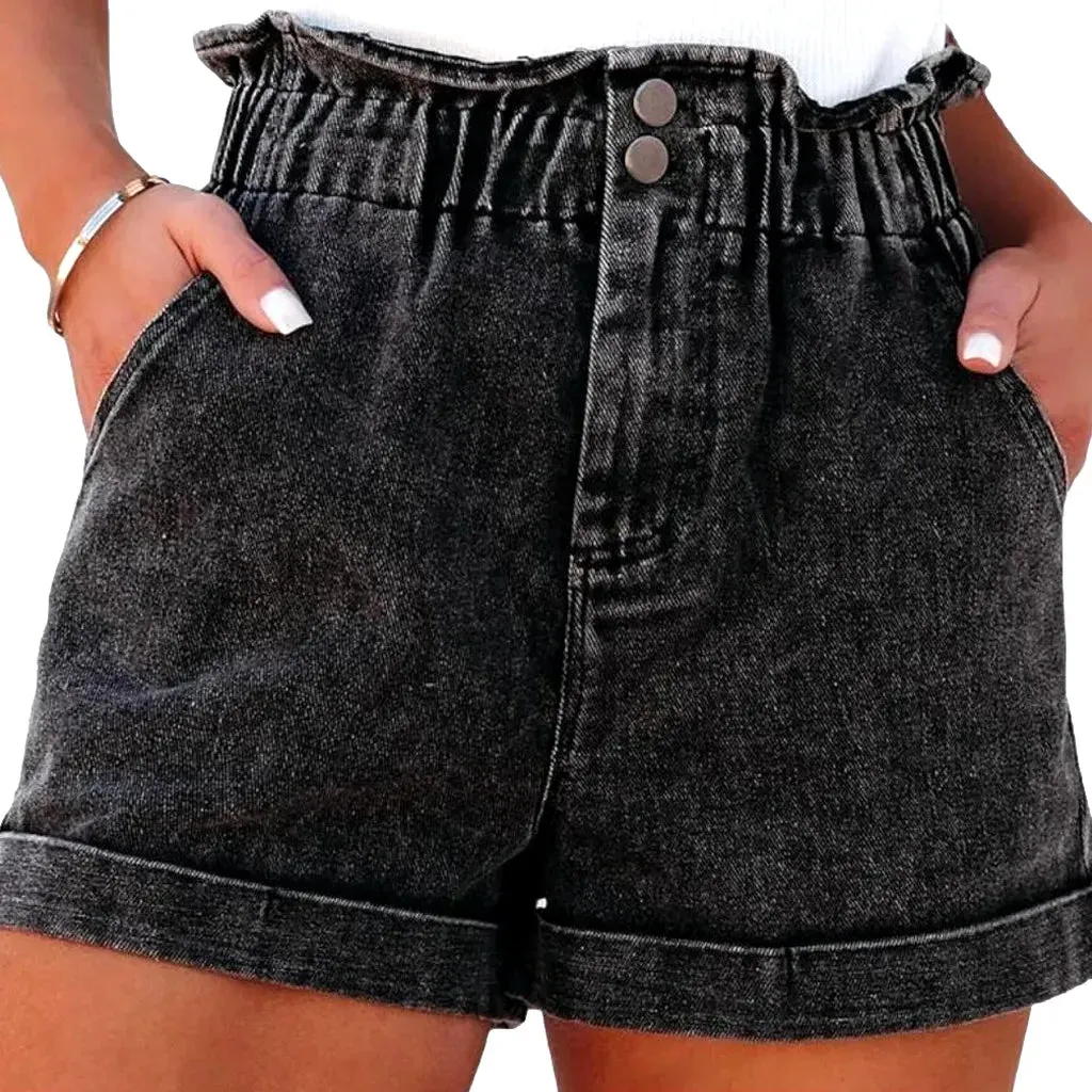 Fashion vintage denim shorts for women