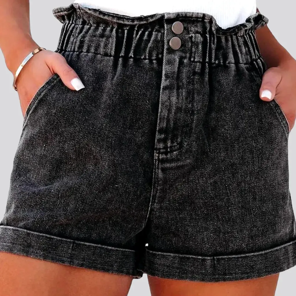 Fashion vintage denim shorts for women