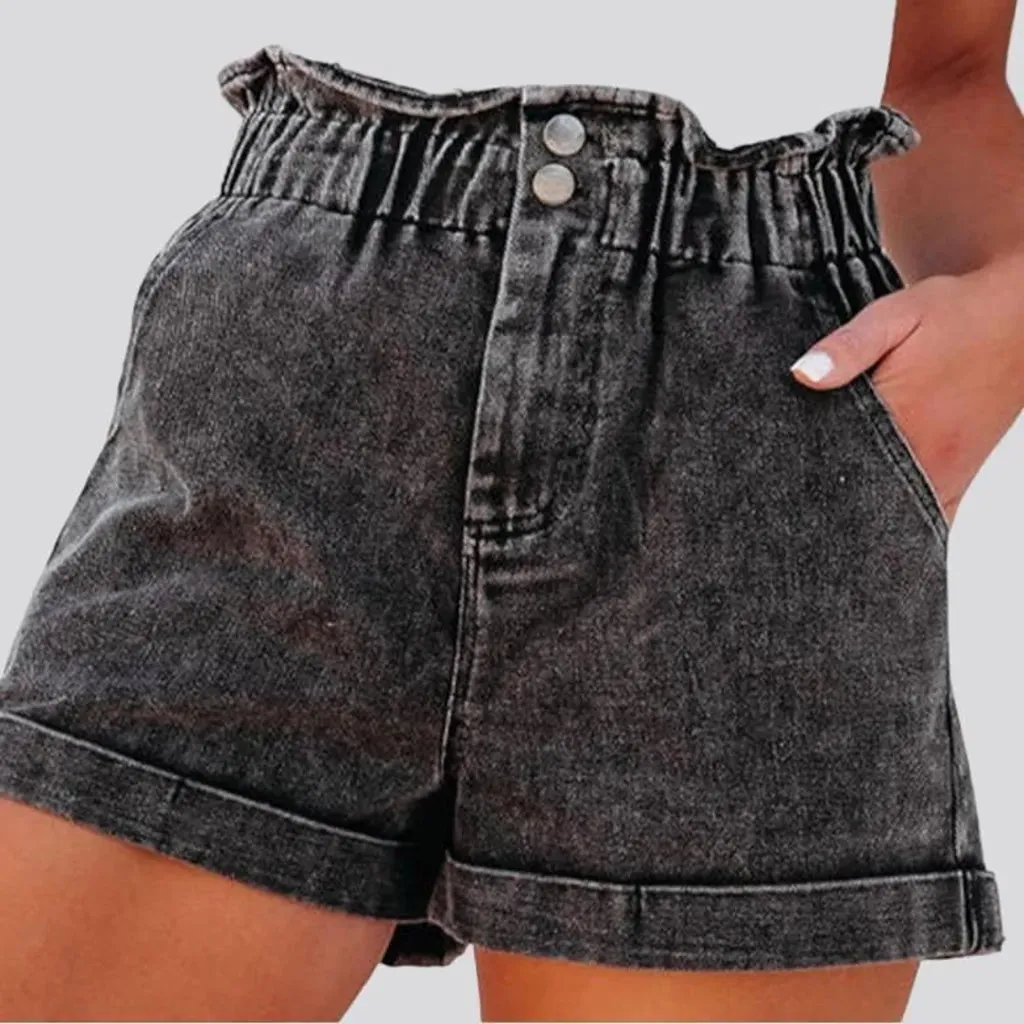 Fashion vintage denim shorts for women