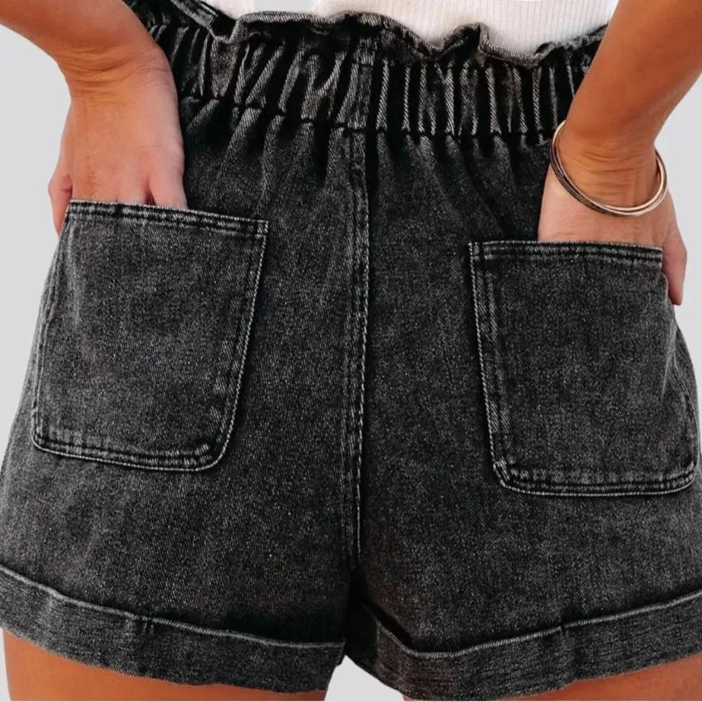 Fashion vintage denim shorts for women