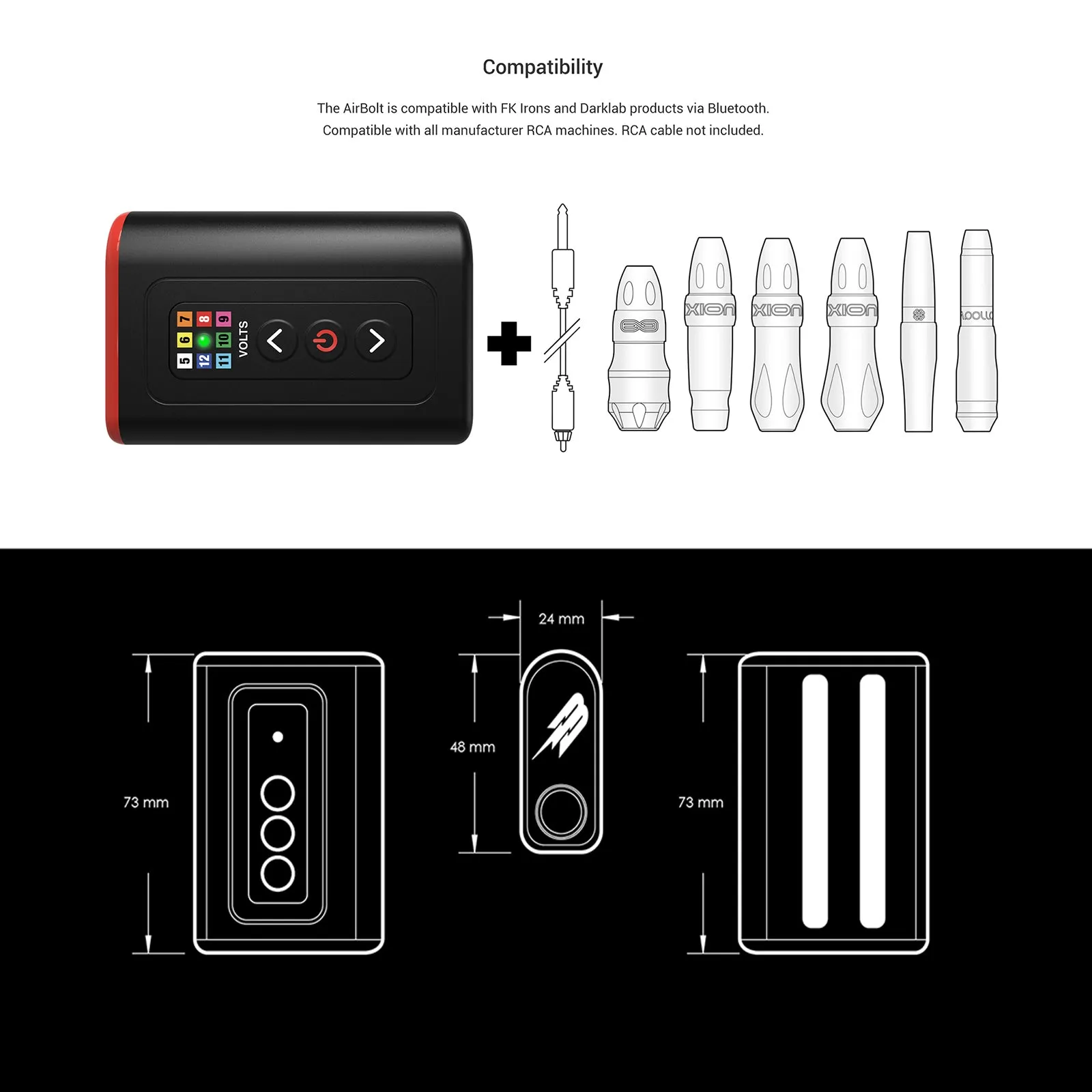 FK Irons AirBolt Mini Battery Pack —White— Single Pack