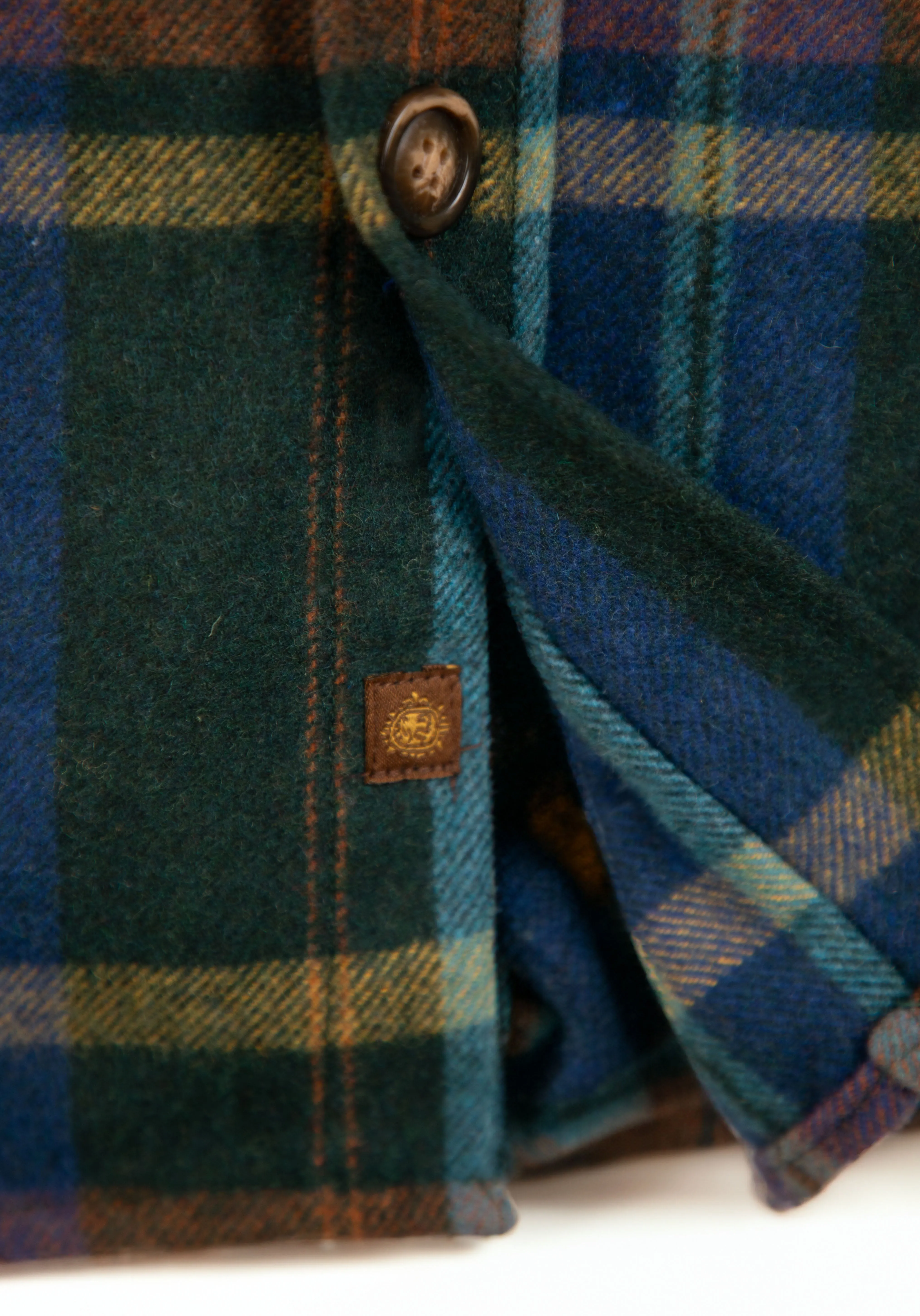 Forest Wool Blend Plaid Shirt