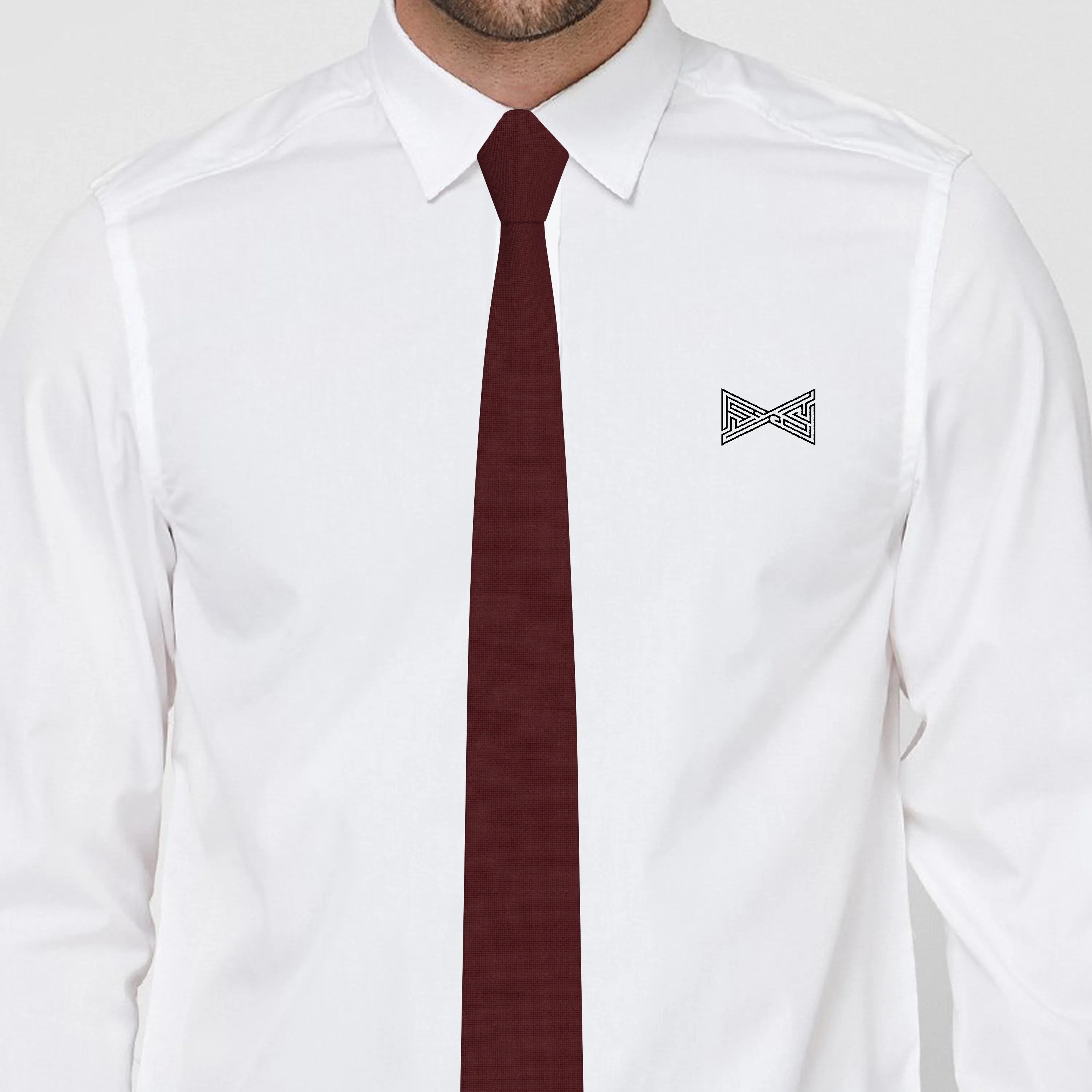 Gabardine Dark Red Necktie