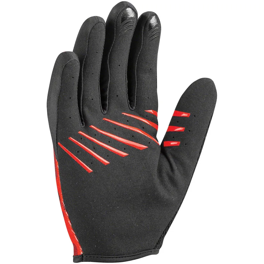 Garneau Ditch Gloves, Full Finger, Red and Black