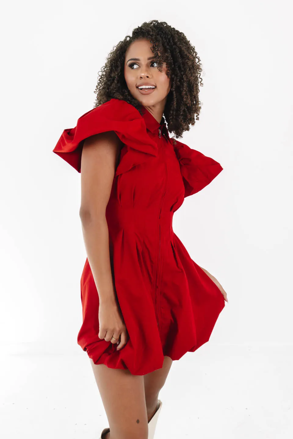 Go With Grace Dress - Scarlet