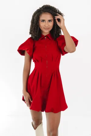 Go With Grace Dress - Scarlet