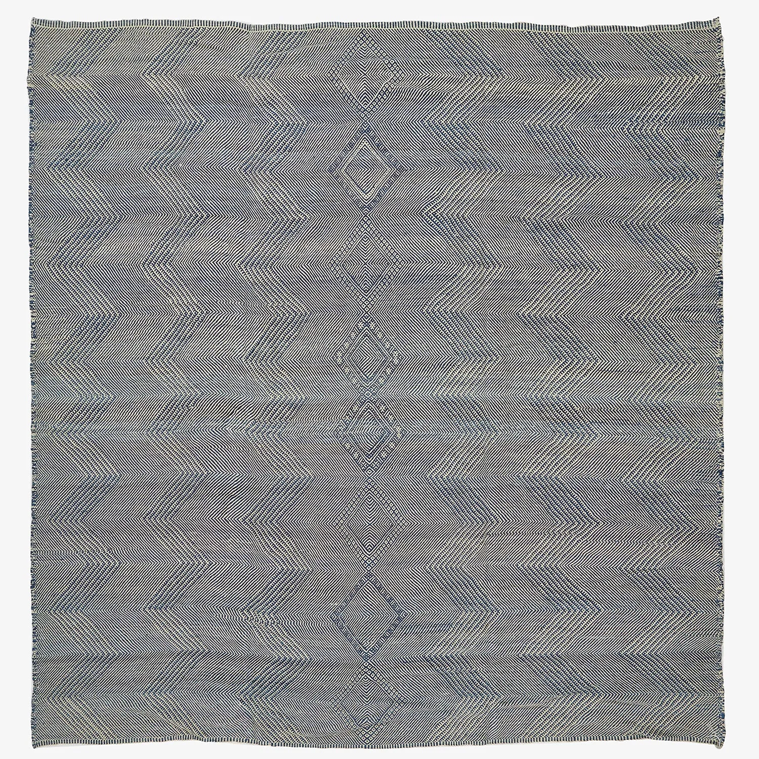 Grey Moroccan Wool Rug - 13'2" x 13'7"