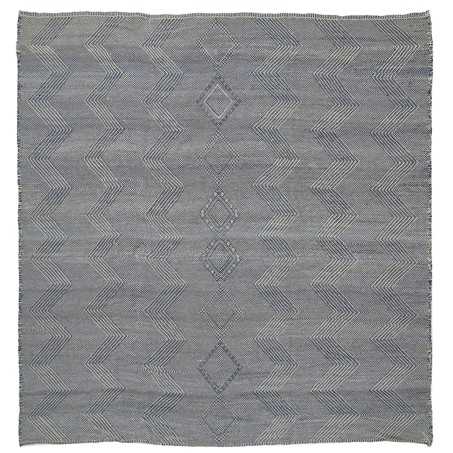 Grey Moroccan Wool Rug - 13'2" x 13'7"