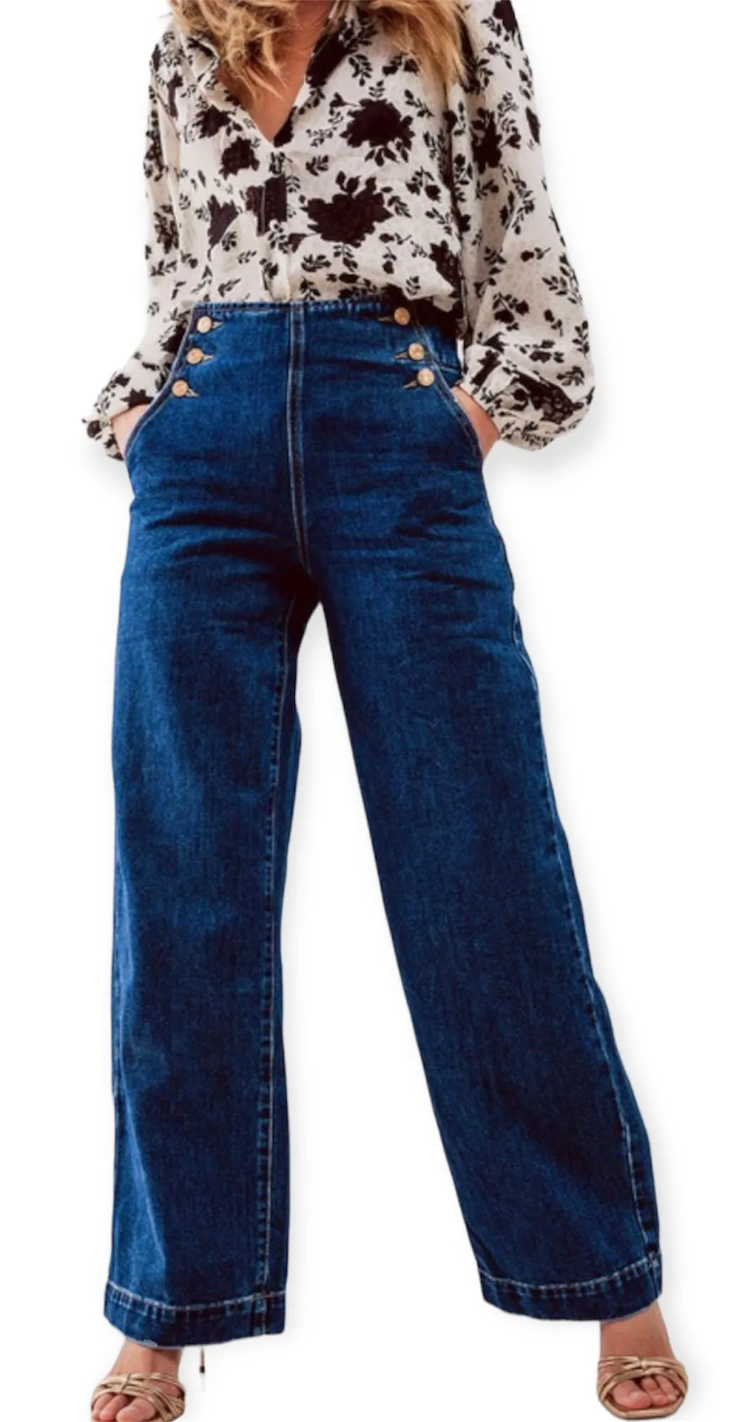 Hayden Relaxed Straight Fit Denim Jeans