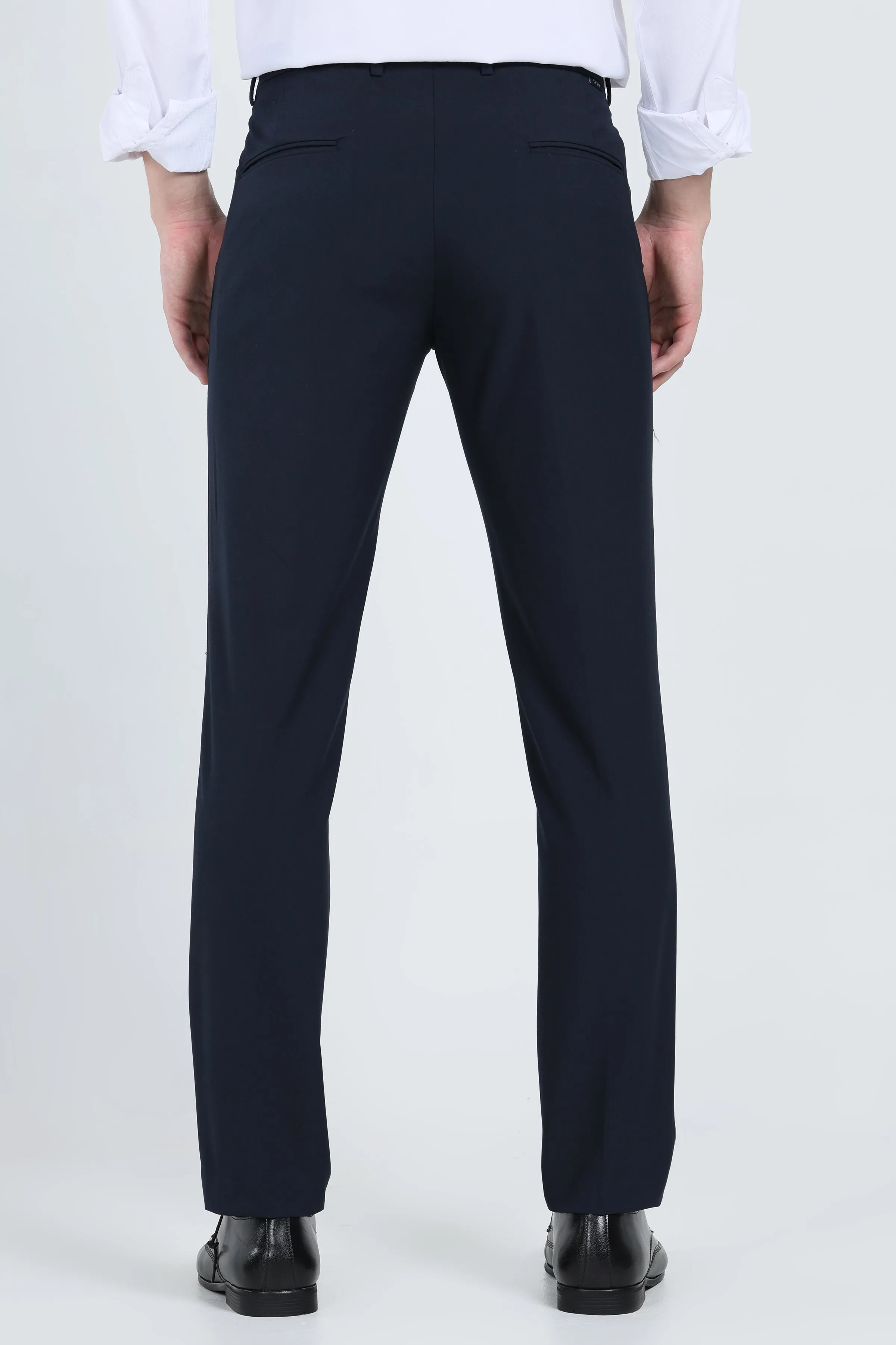 Ivyn Elegant Navy Blue Formal Trousers