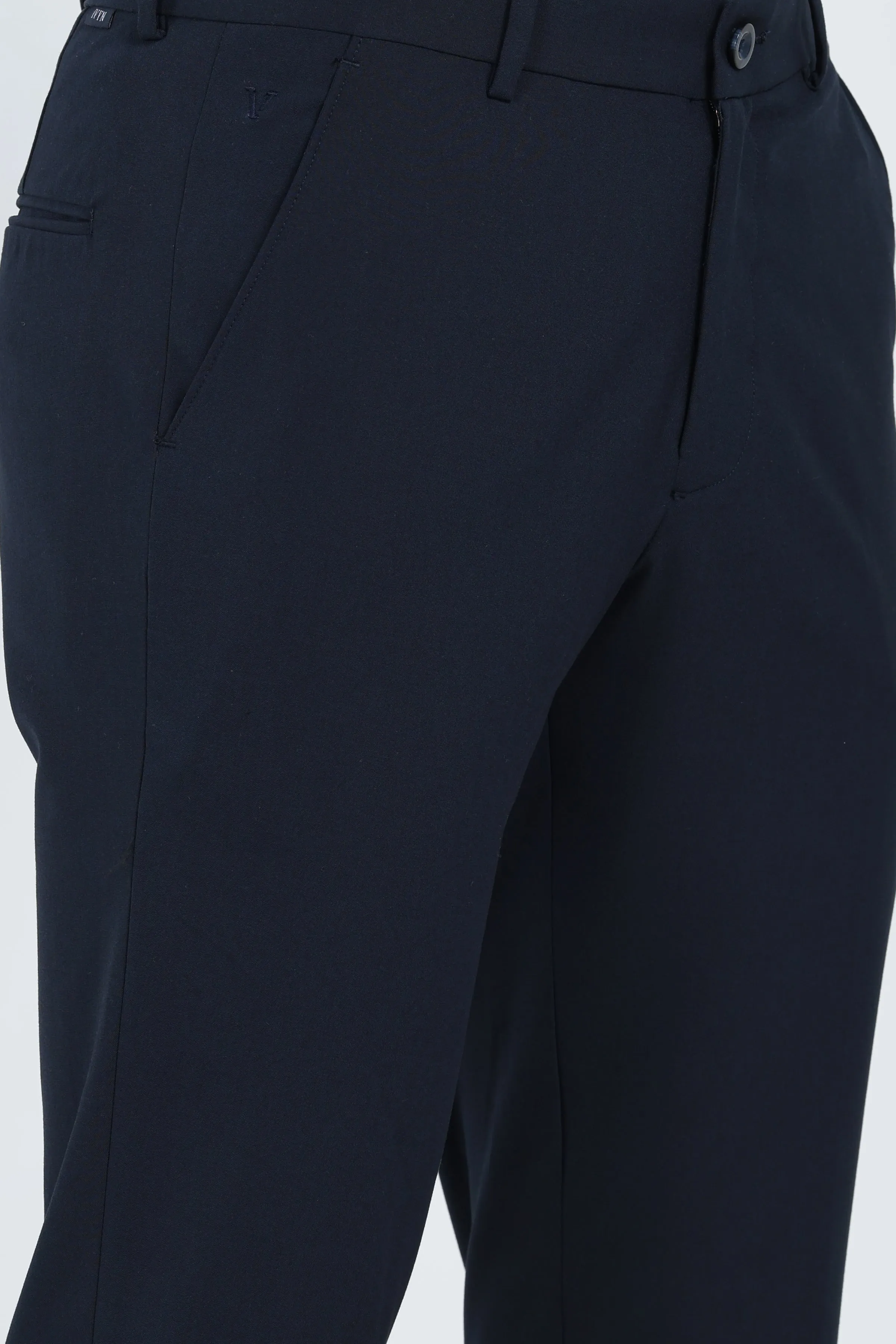 Ivyn Elegant Navy Blue Formal Trousers