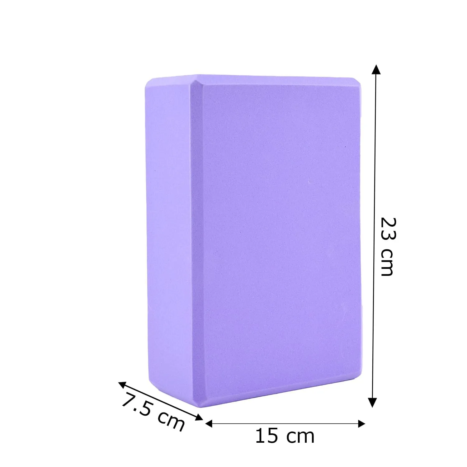 Kuber Industries High-Density Yoga Block|Lightweight & Portable Yoga Brick|Improve Strength & Flexibility-Pack of 3 (Light Purple)