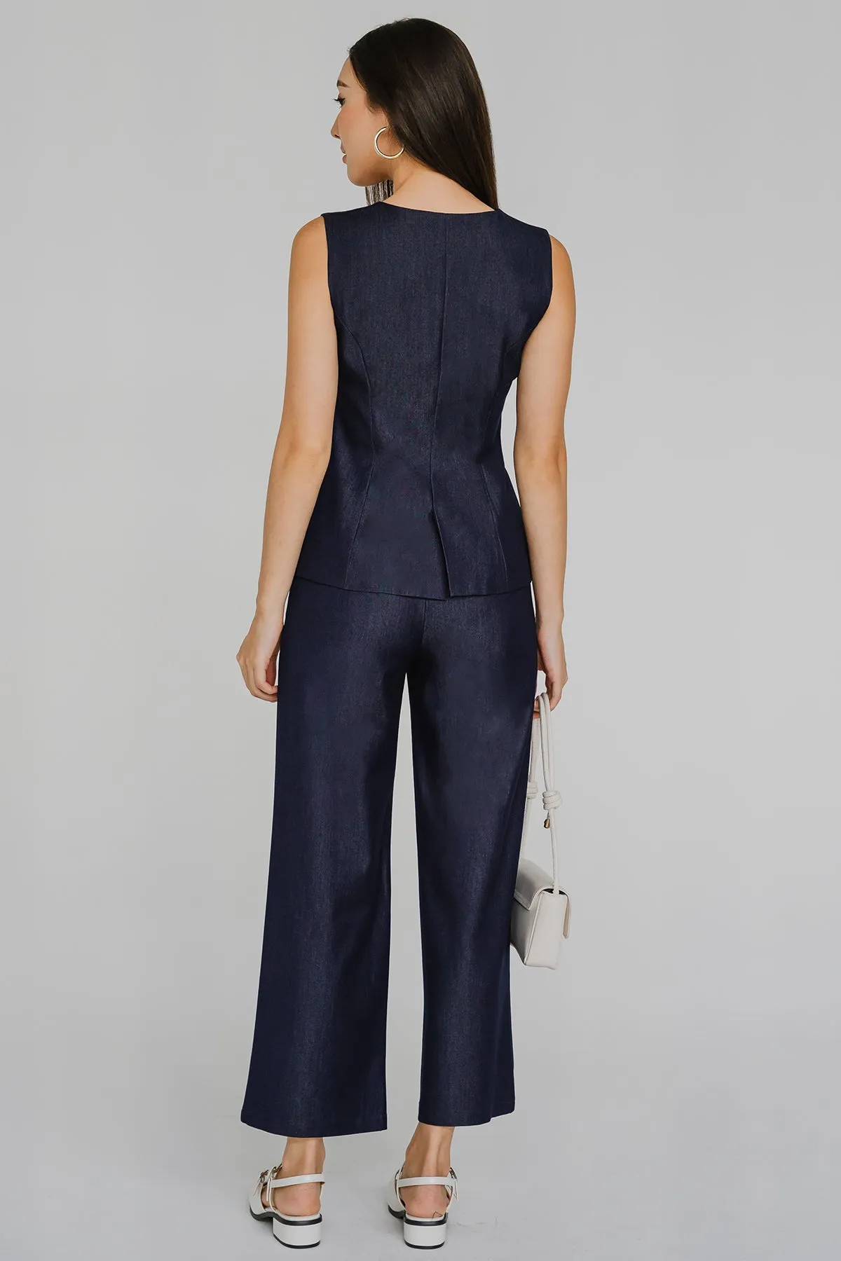 Laurent Tailored Pants (Navy)