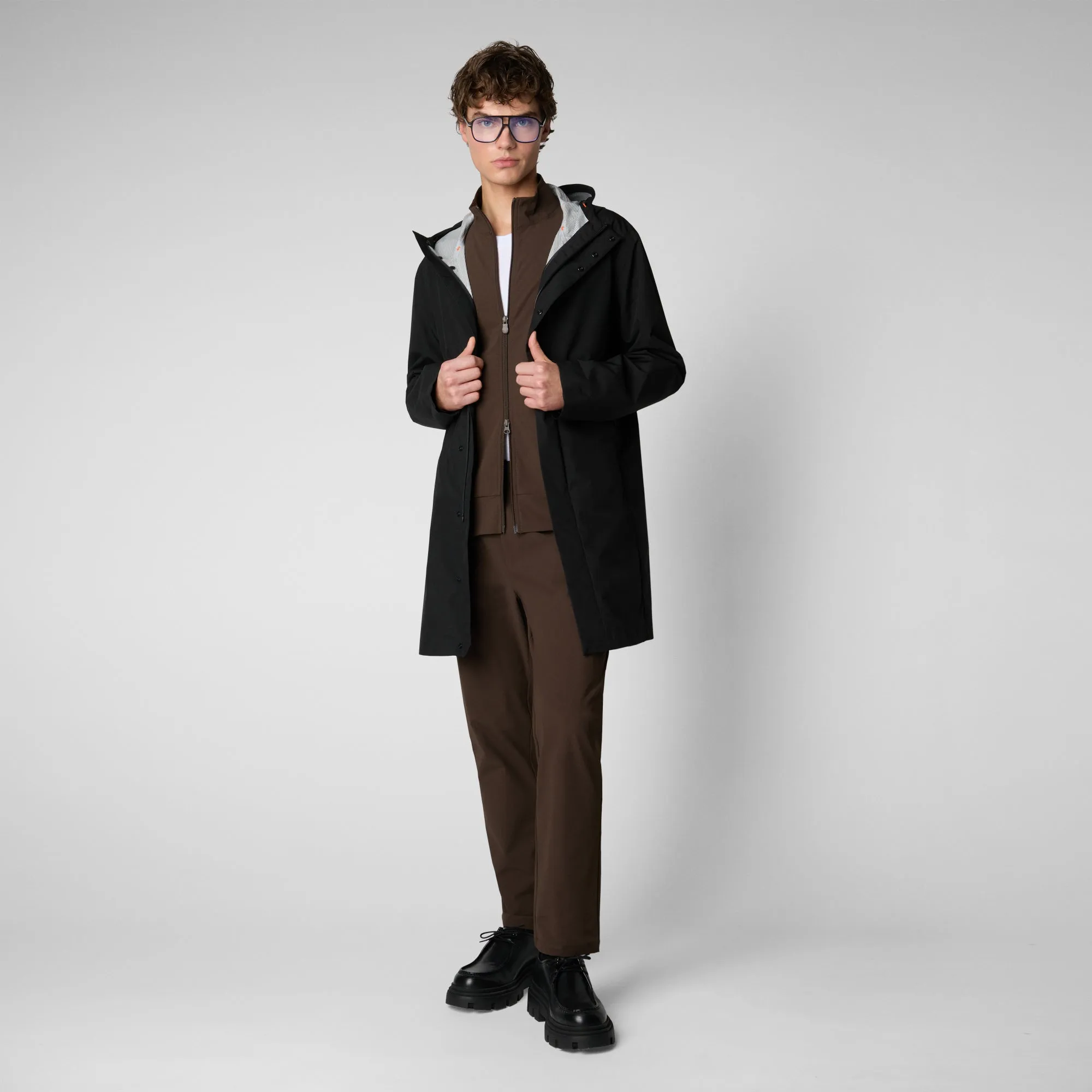 Men's Tulio Zip-Up Sweatshirt in Cocoa Brown