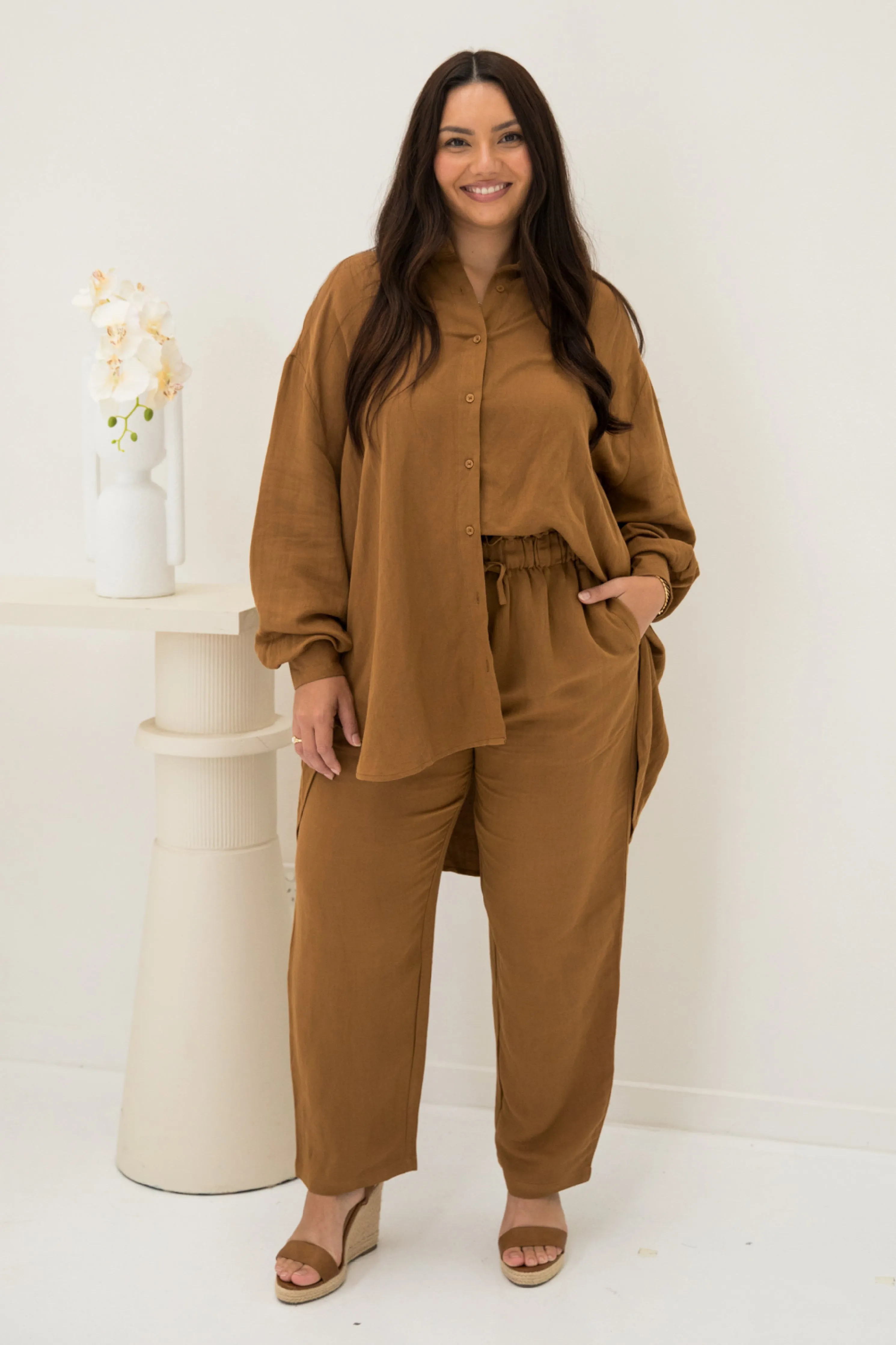 Olivia Pant | Almond | FINAL SALE