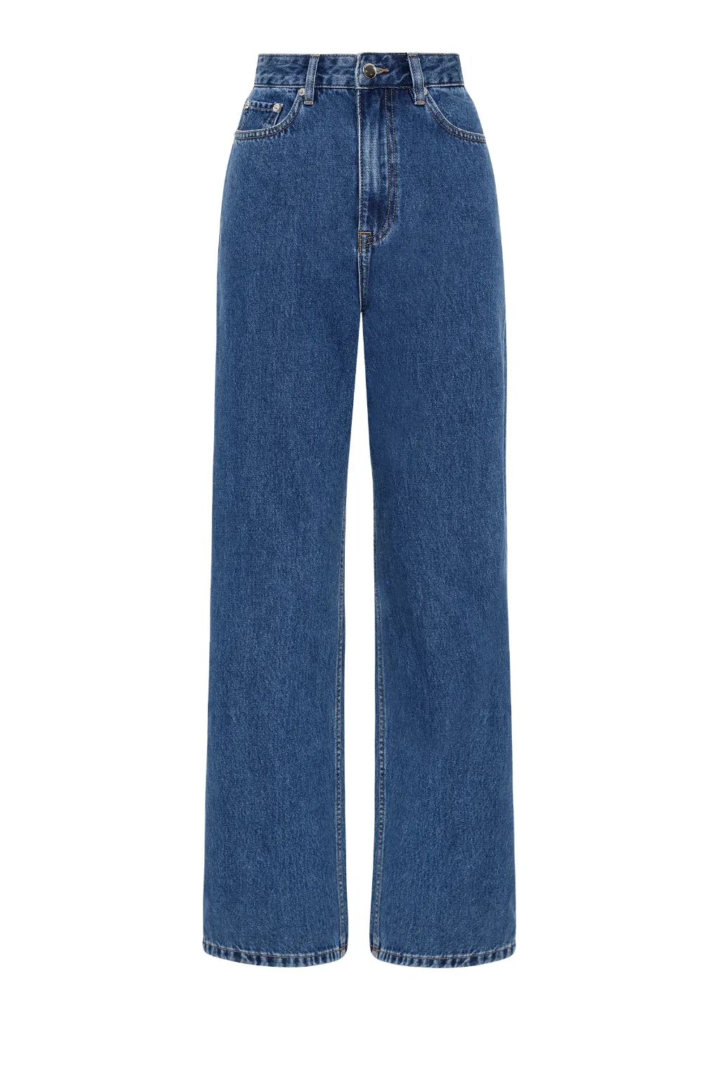 ORGANIC RELAXED LEG JEAN - VINTAGE BLUE