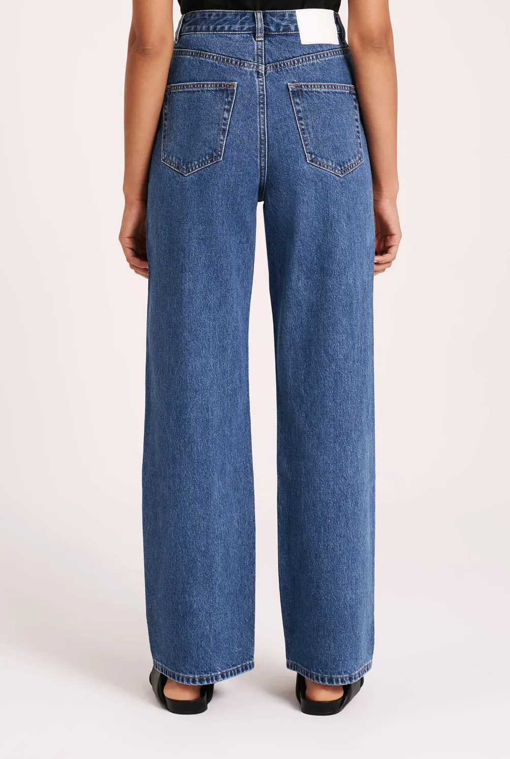 ORGANIC RELAXED LEG JEAN - VINTAGE BLUE