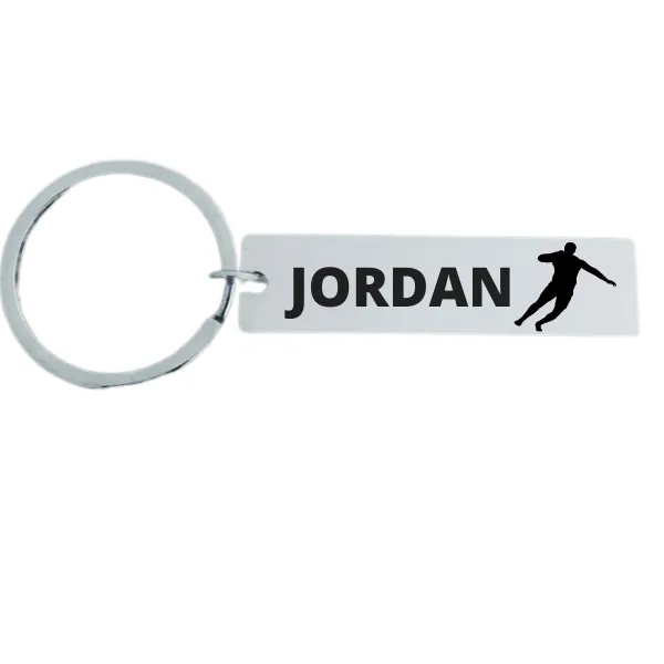 Personalized Track And Field Shot Put Keychain