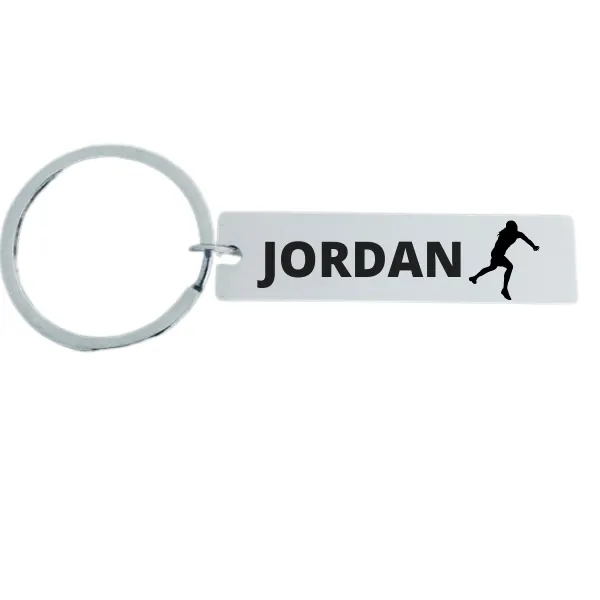 Personalized Track And Field Shot Put Keychain