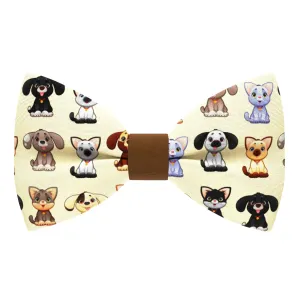 Pets Pattern Bow Tie