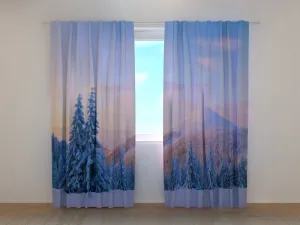 Photo Curtain Winter in the Mountains