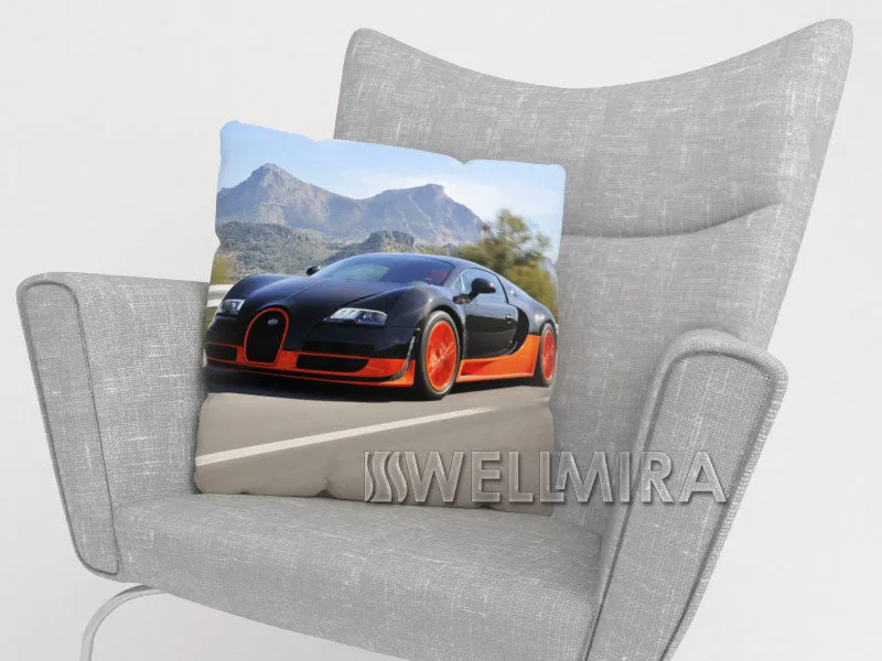 Pillowcase Supercar and Mountains