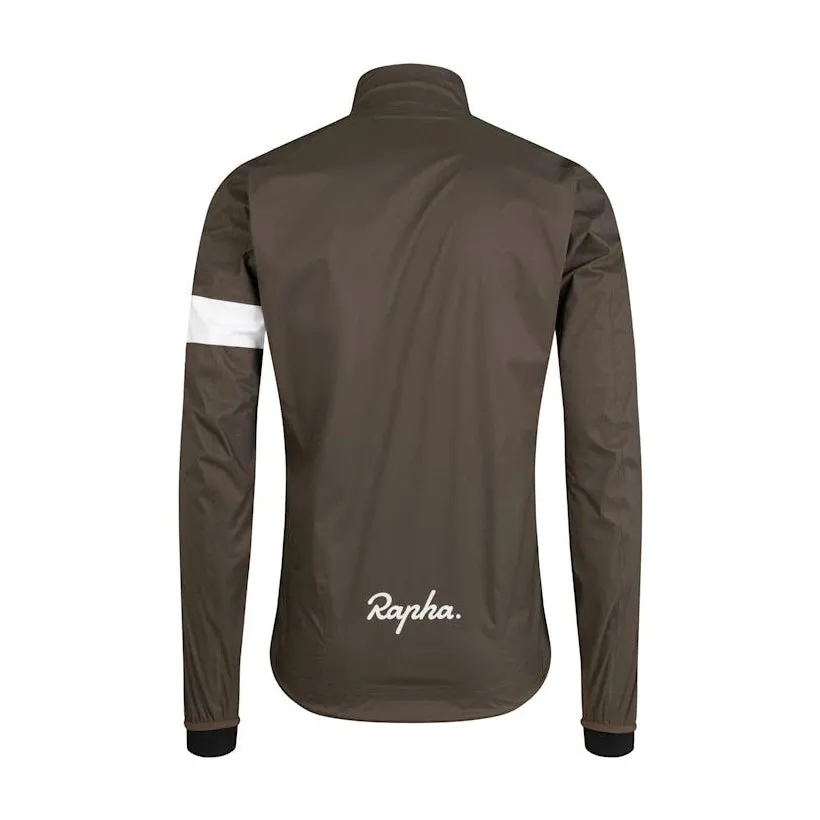 RAPHA Core Rain Jacket II - DCW Deep Coffee/White