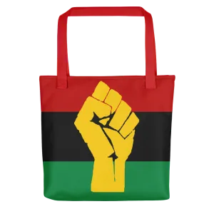 RBG Flag w/ Yellow Fist Tote bag