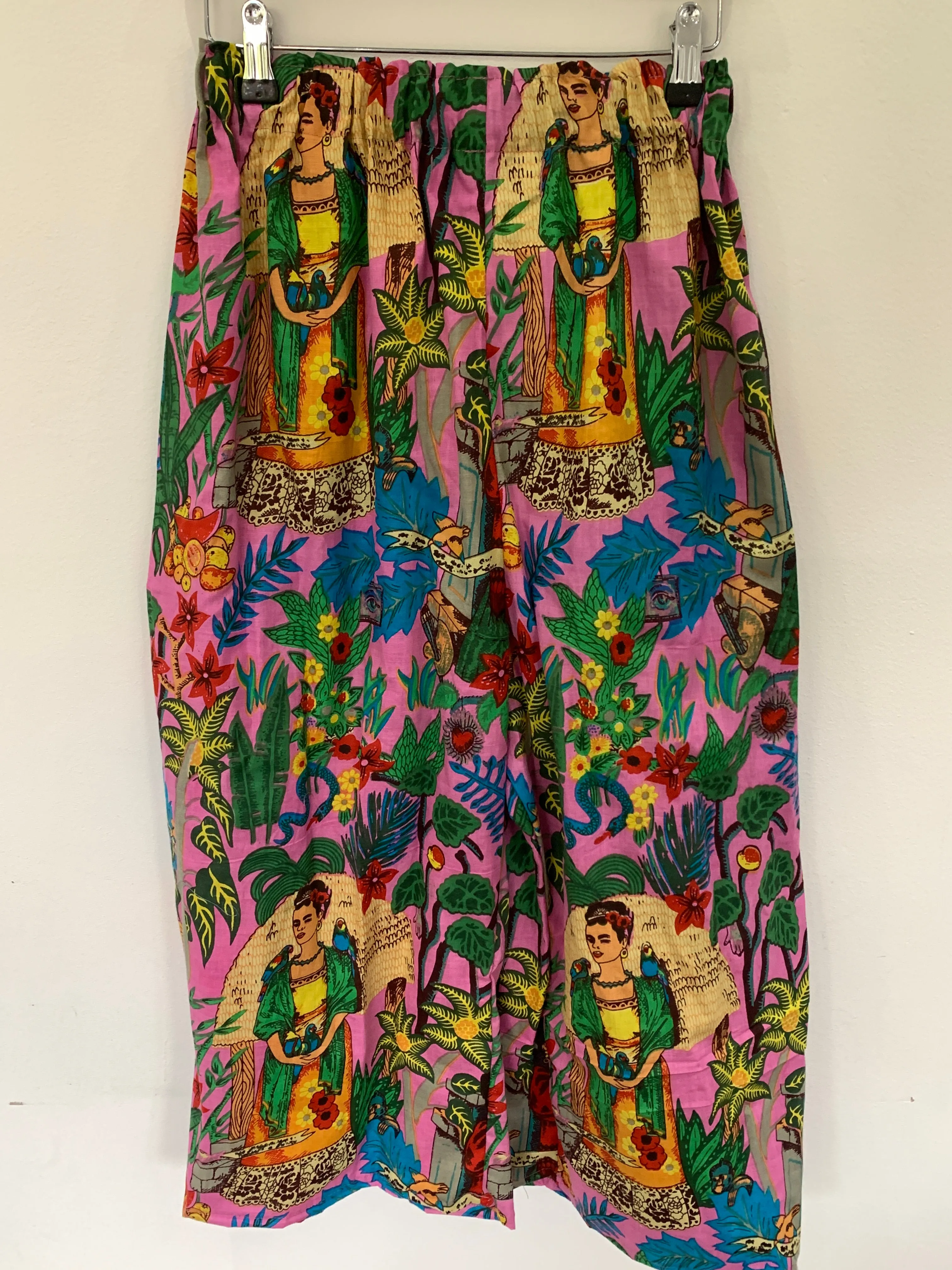 Ready to Ship Frida Kahlo Pink Pocket Pants