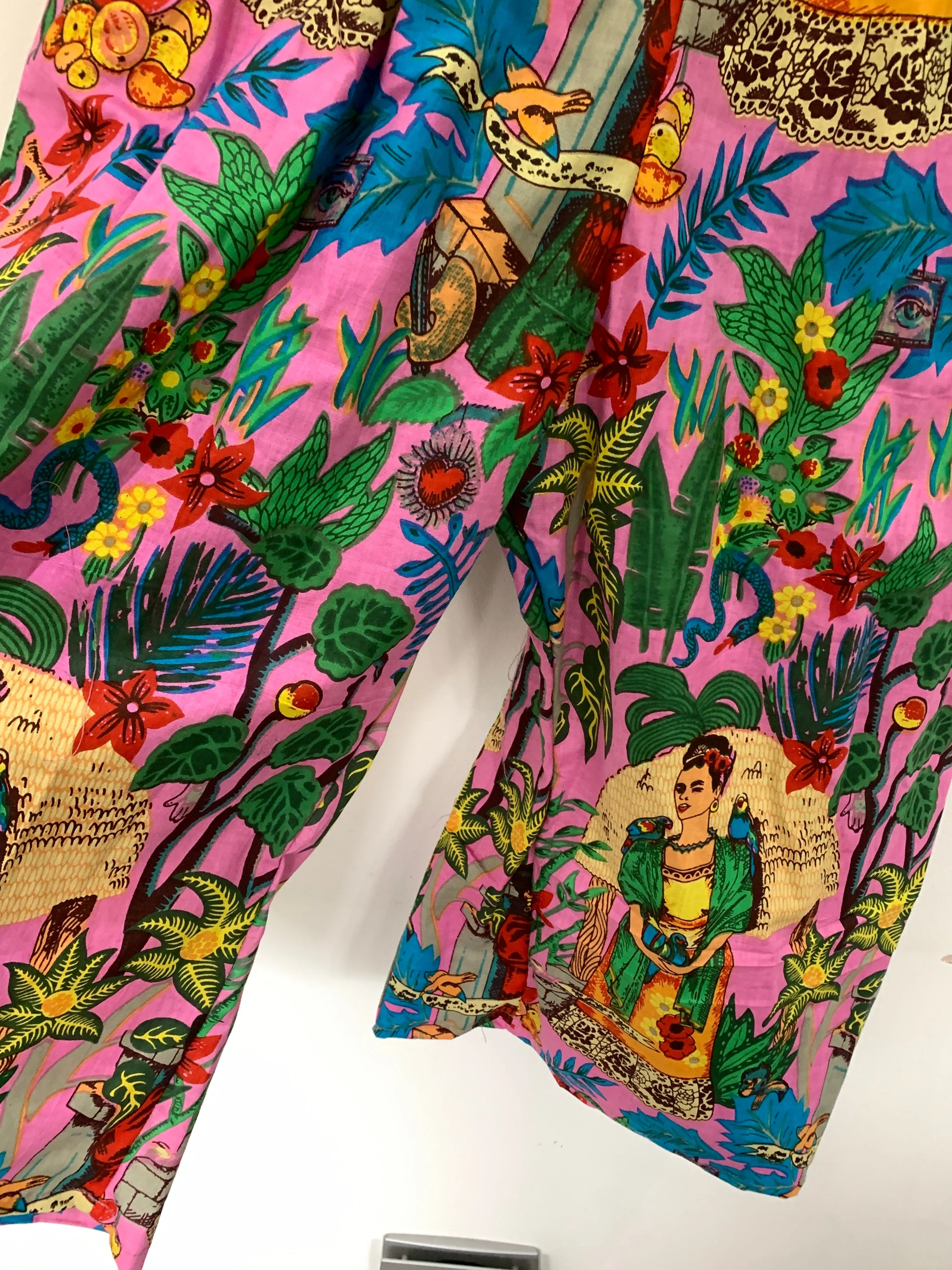 Ready to Ship Frida Kahlo Pink Pocket Pants