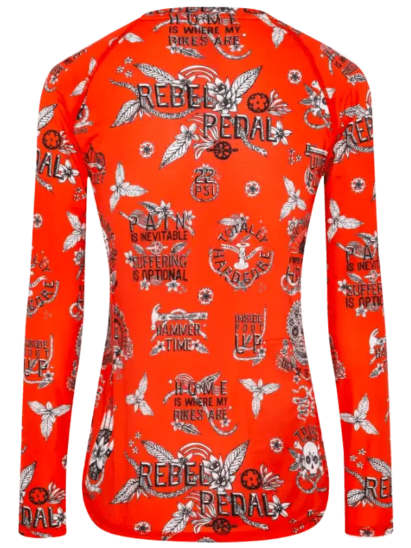 Rebel Pedal Women's Long Sleeve MTB Jersey