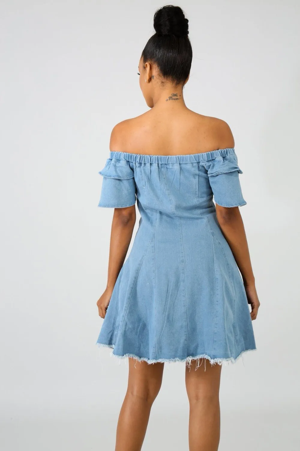 Relaxed Denim Midi Dress - Culture Heaven Special