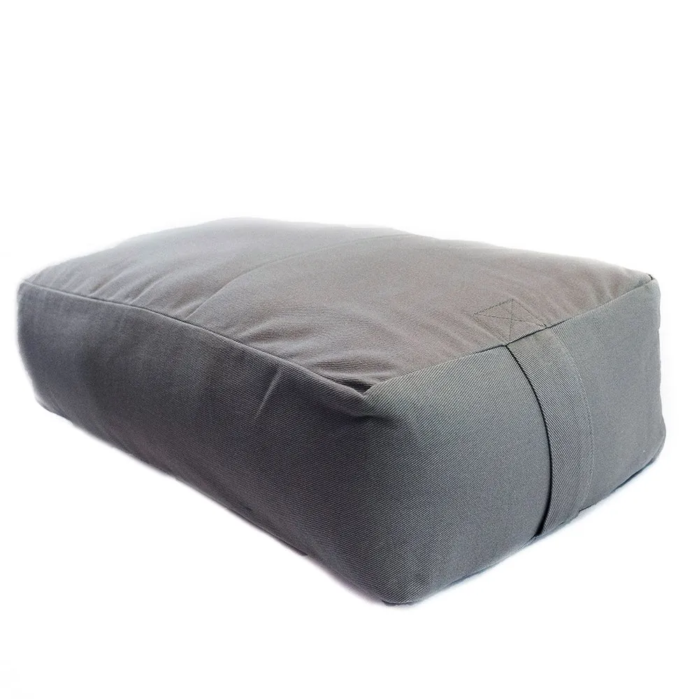 Supportive Rectangular Cotton Yoga Bolster