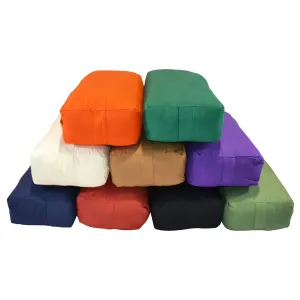 Supportive Rectangular Cotton Yoga Bolster